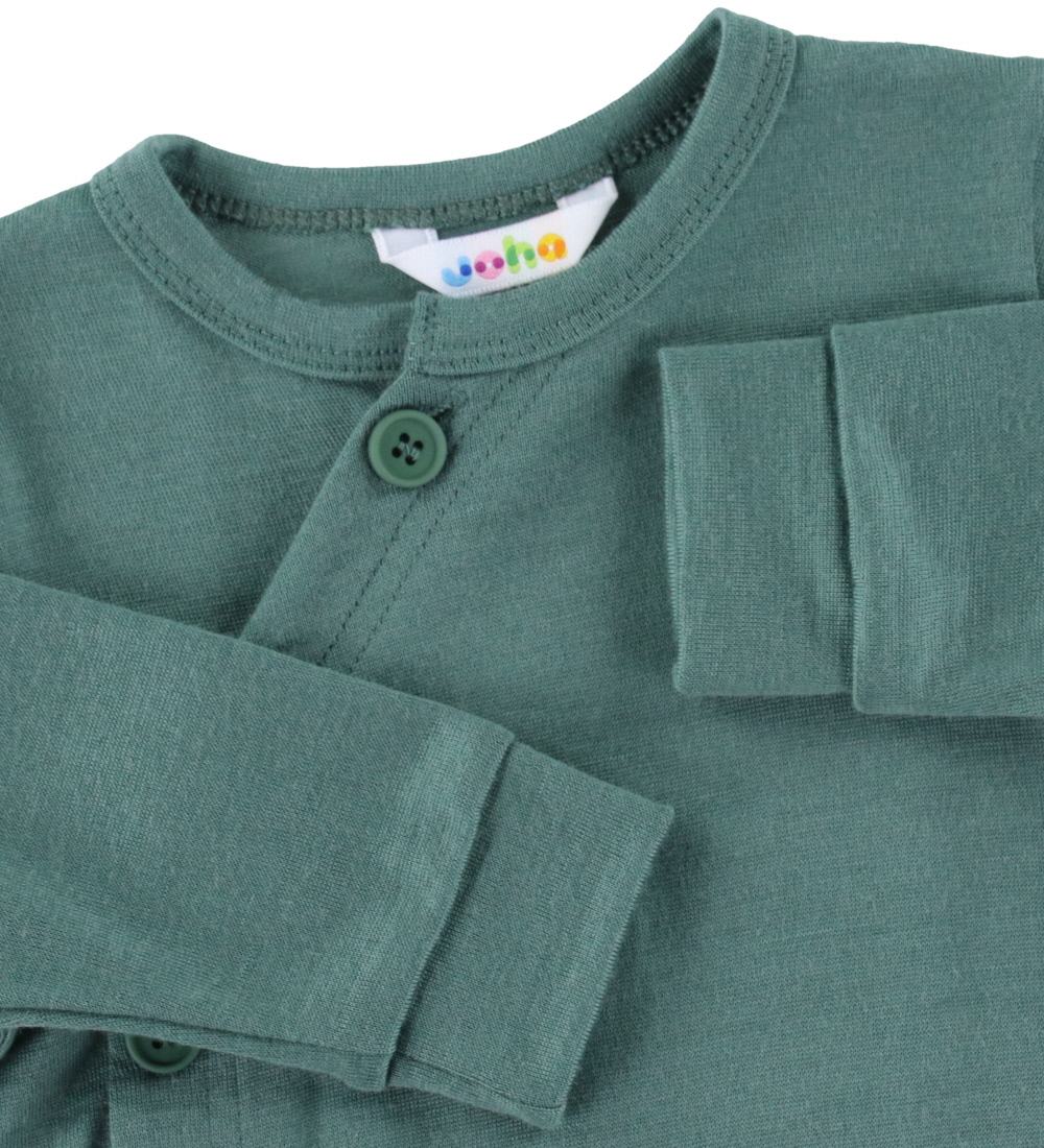 Joha Cardigan - Uld - Mørk Grøn