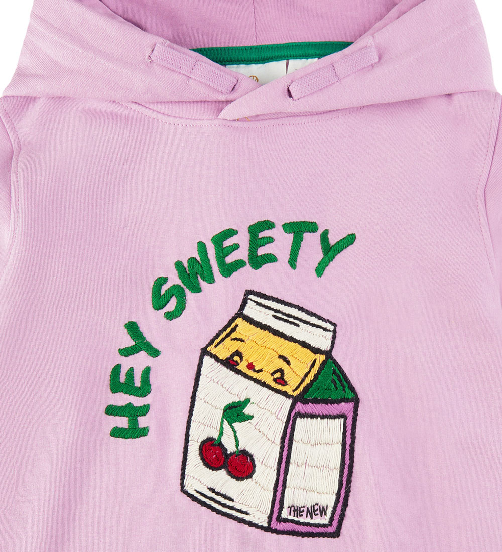 The New Hættetrøje - TnHey - Pastel Lavender m. Broderi