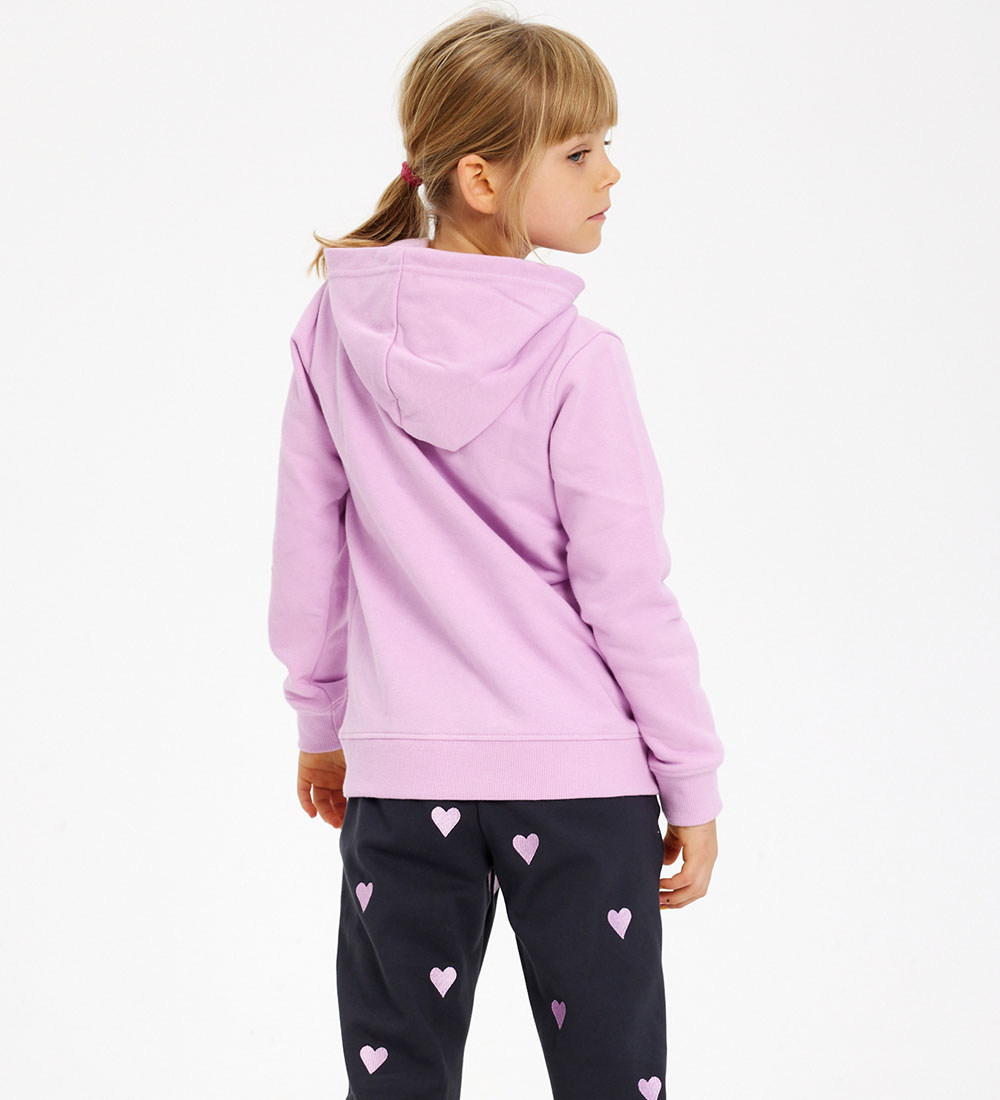 The New Hættetrøje - TnHey - Pastel Lavender m. Broderi