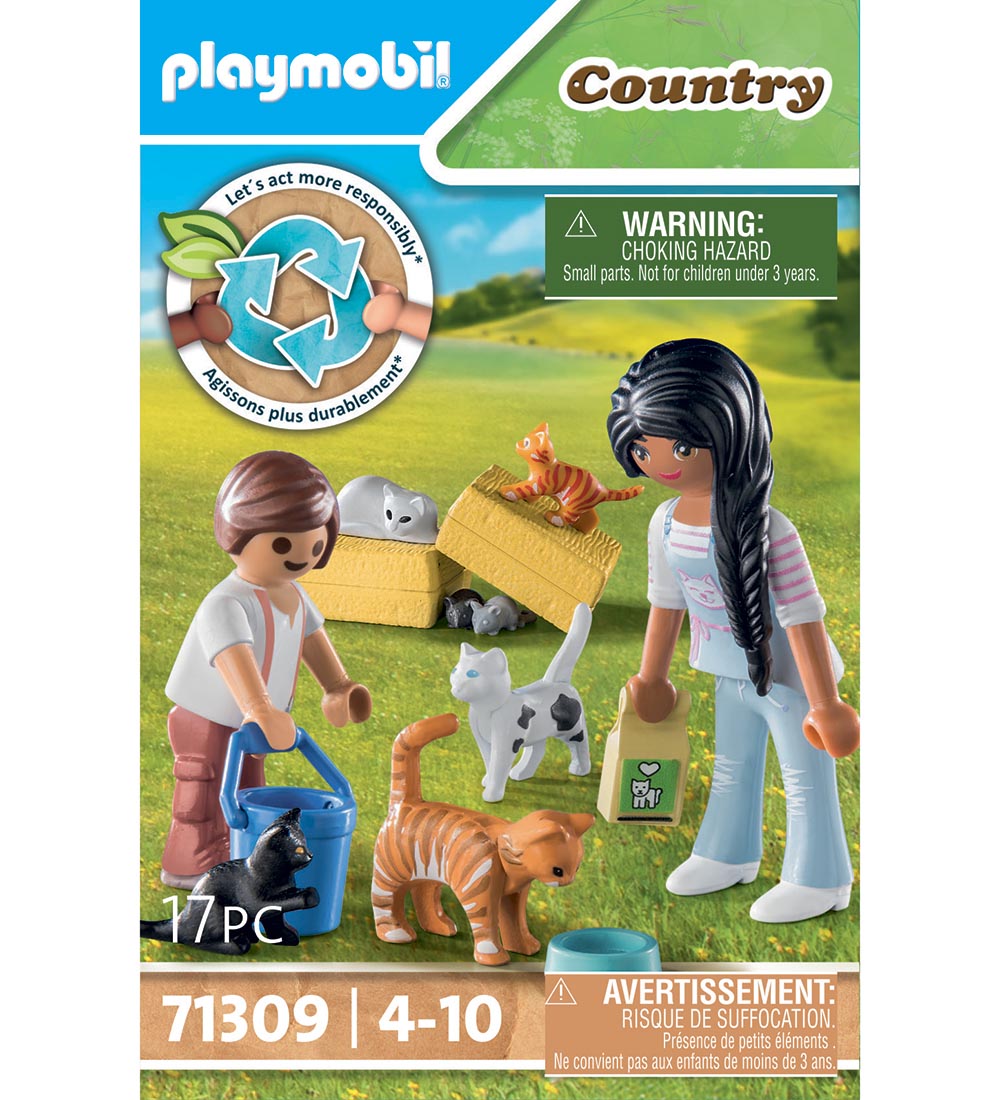 Playmobil Country - Kattefamilie - 71309 - 17 dele