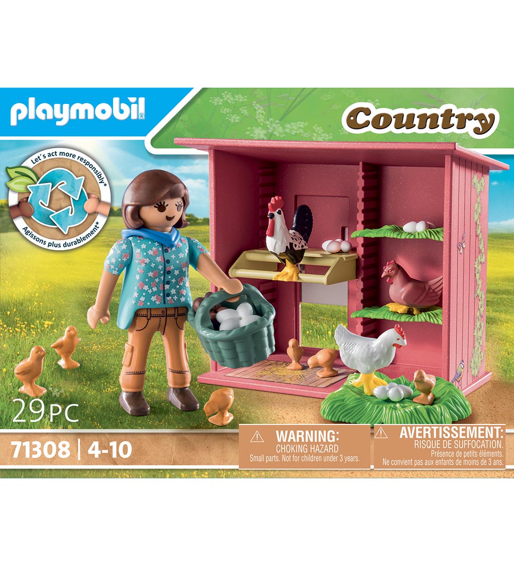 Playmobil Country - Høne med Kyllinger - 71308 - 29 dele