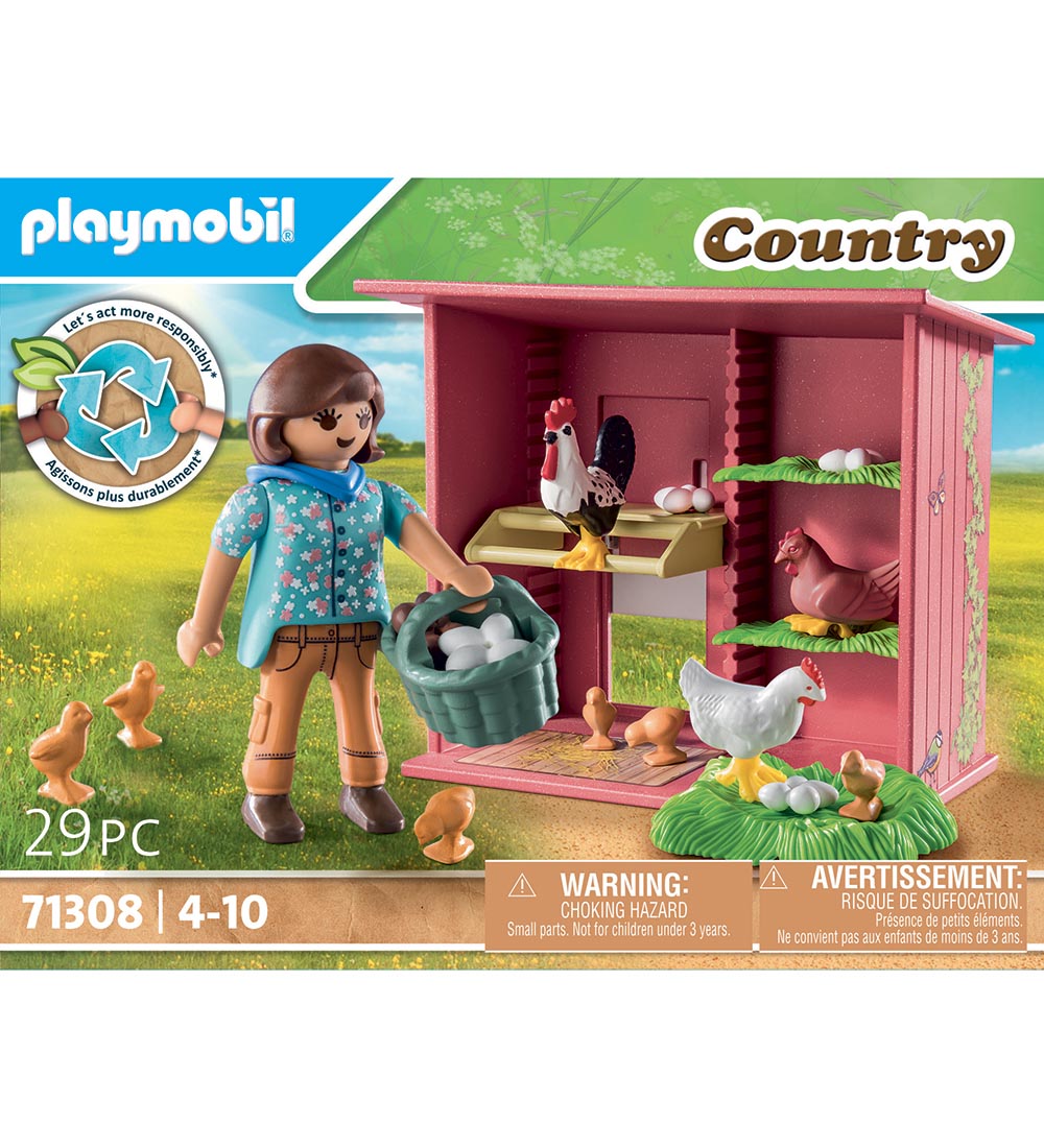 Playmobil Country - Hne med Kyllinger - 71308 - 29 dele