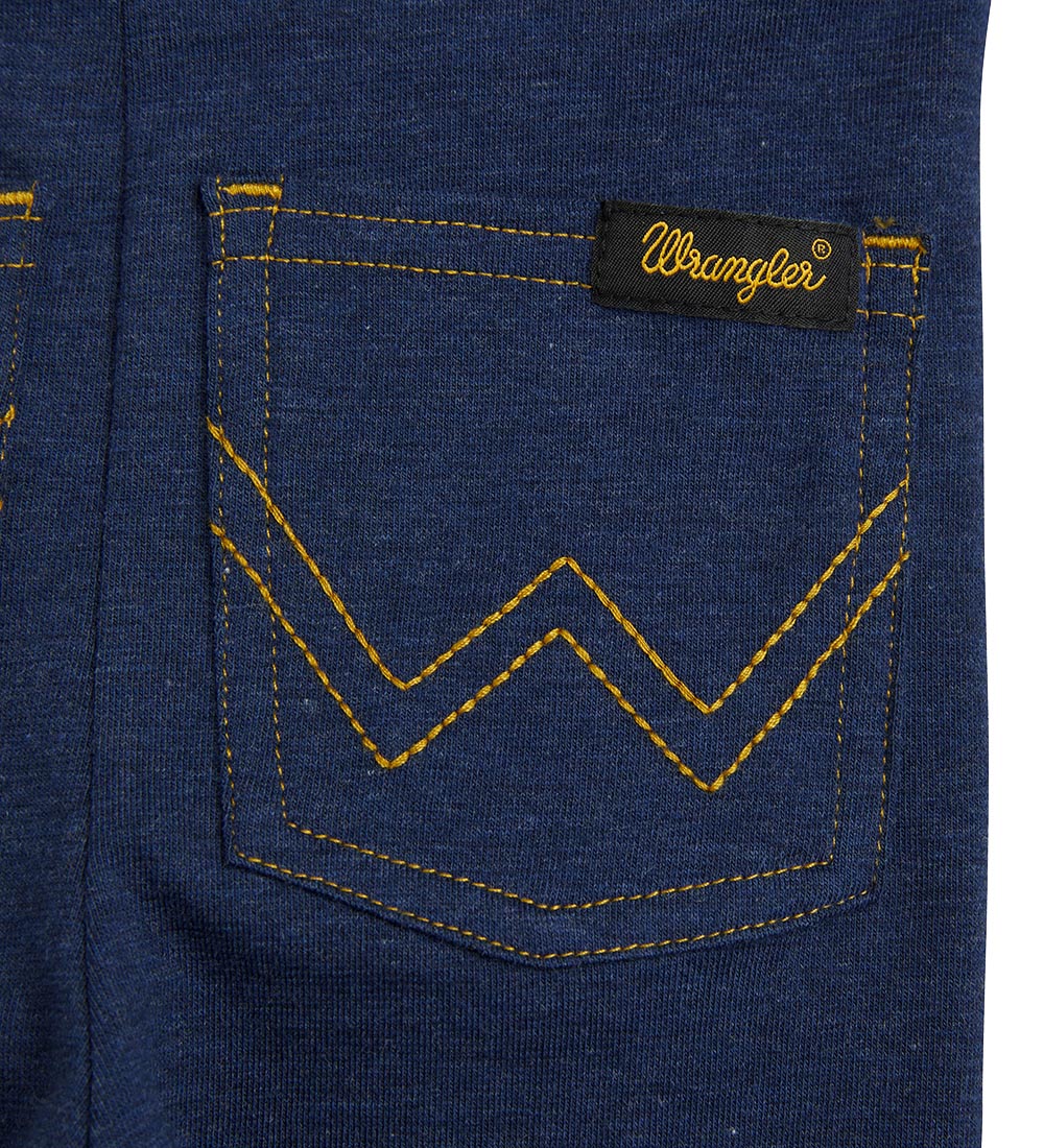 Mini Rodini x Wrangler Leggings - Peace Dove Baby - Blå