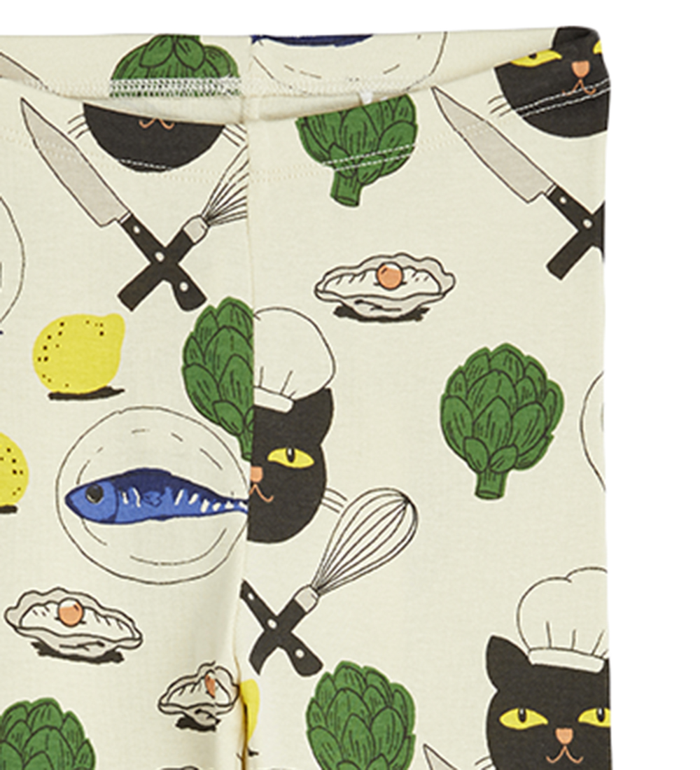 Mini Rodini Leggings - Chef Cat - Multi