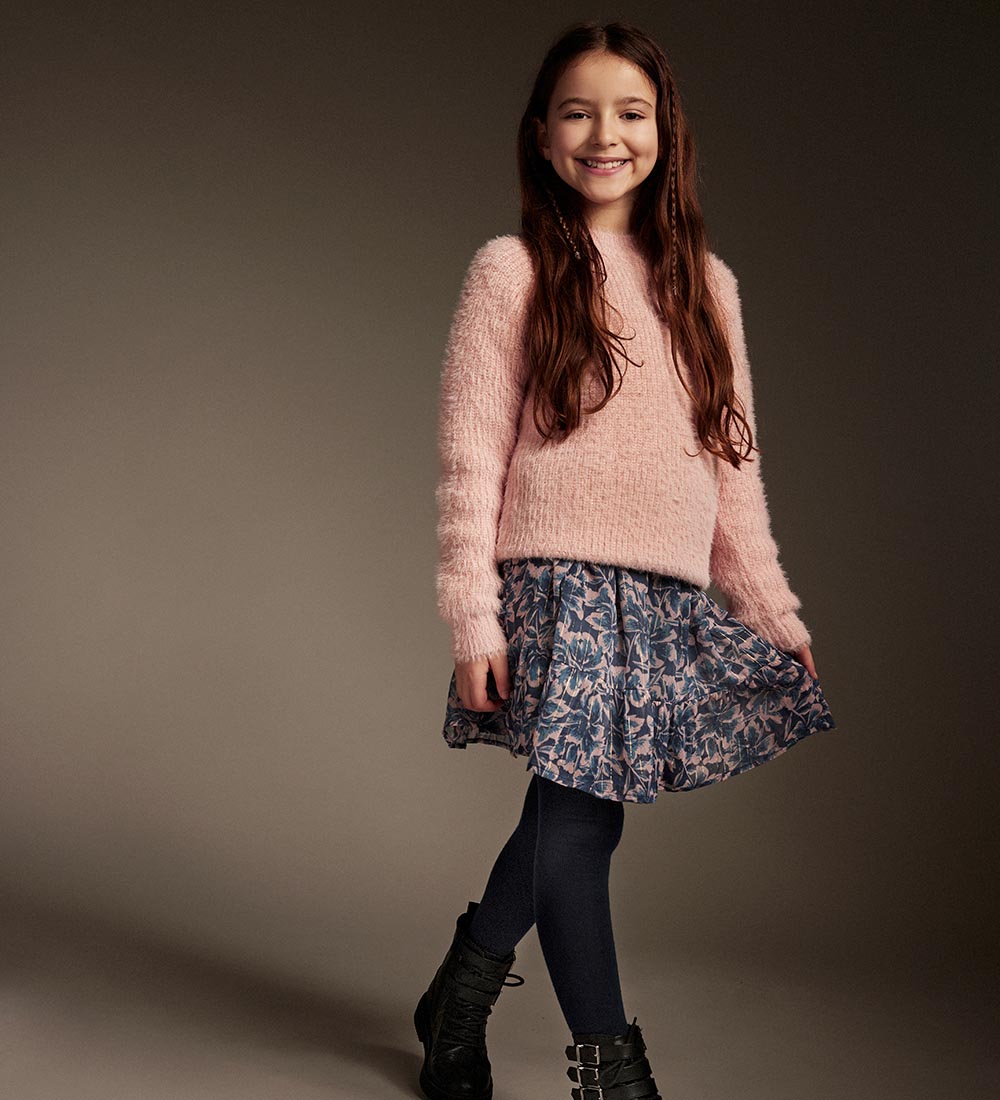 Creamie Bluse - Strik - Glitter - Silver Pink