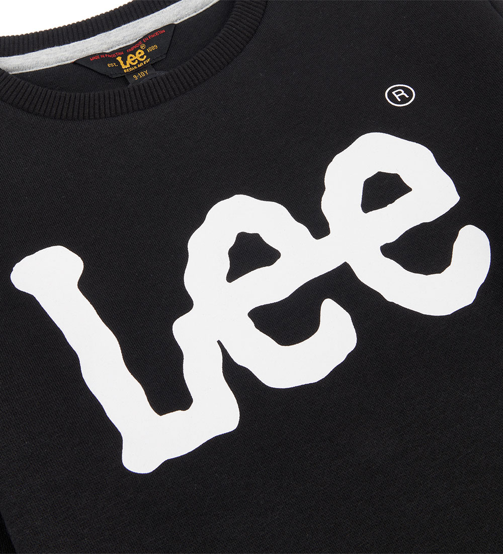 Lee Bluse - Wobbly Graphic - Sort/Hvid