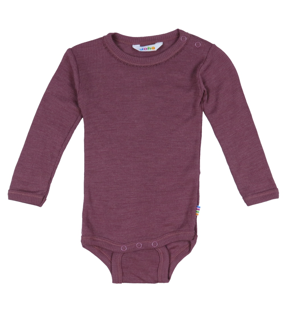 Joha Body l/æ - Rib - Uld/Silke - Bordeaux