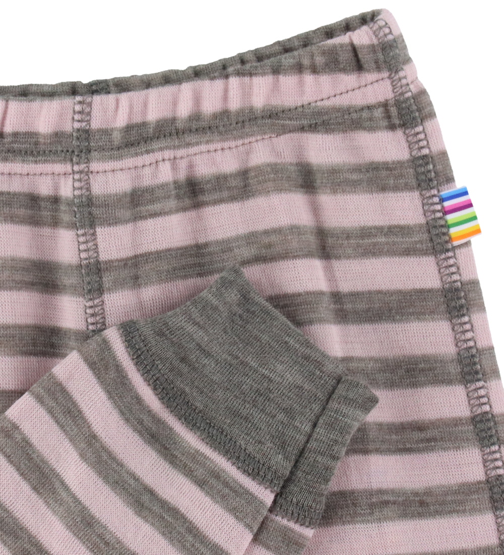 Joha Leggings - Uld - Rosa/Grå