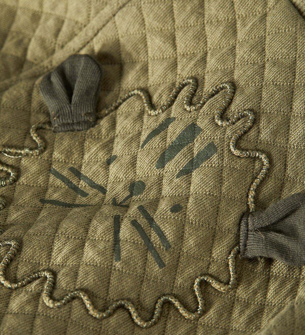 Minymo Bukser - Jacquard - Aloe m. Løve