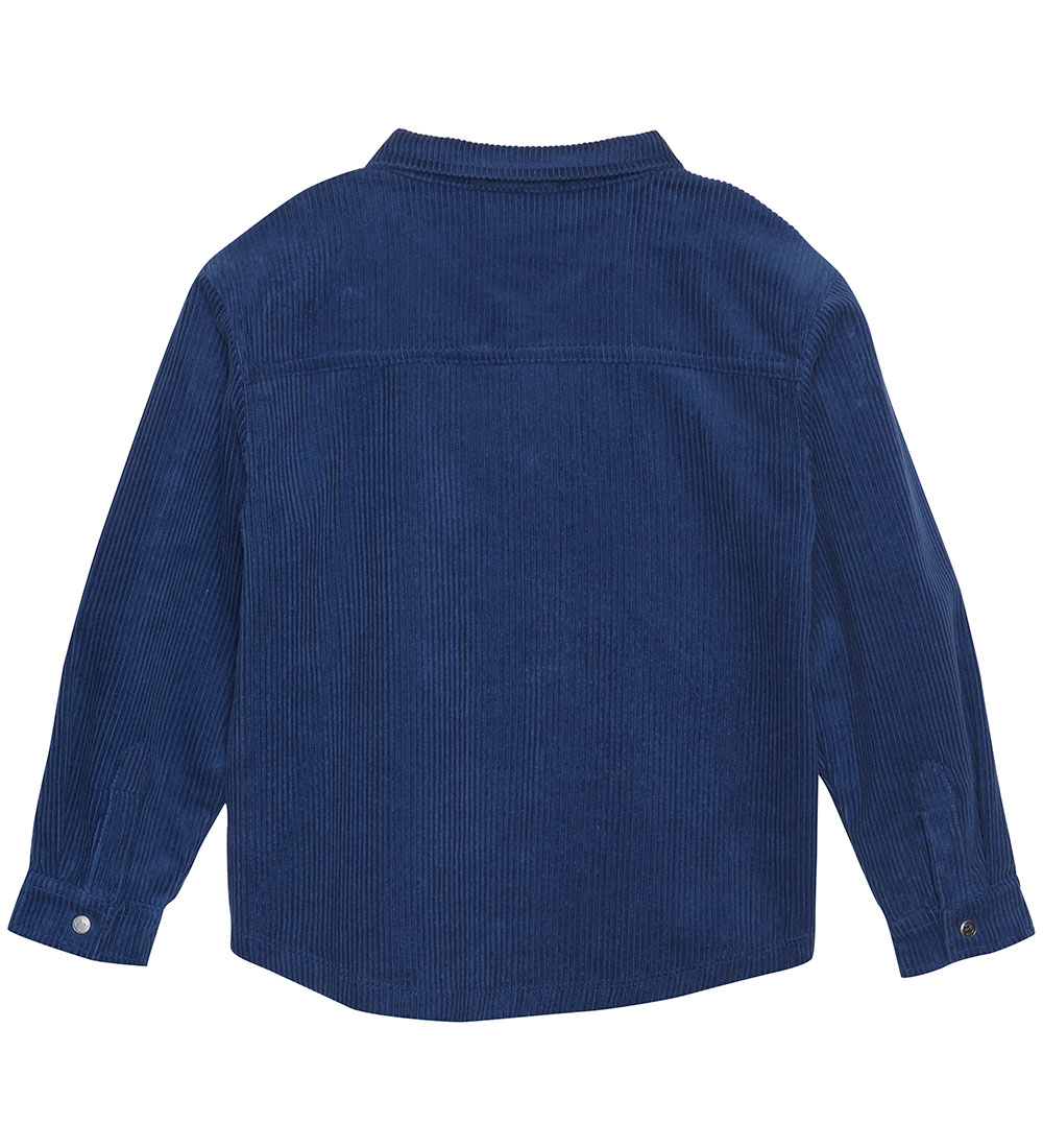 Minymo Skjorte - Fløjl - Dark Blue