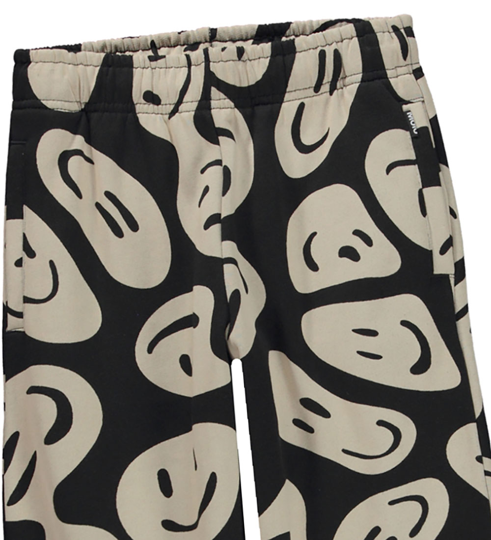Molo Sweatpants - Adan - Smile on Black