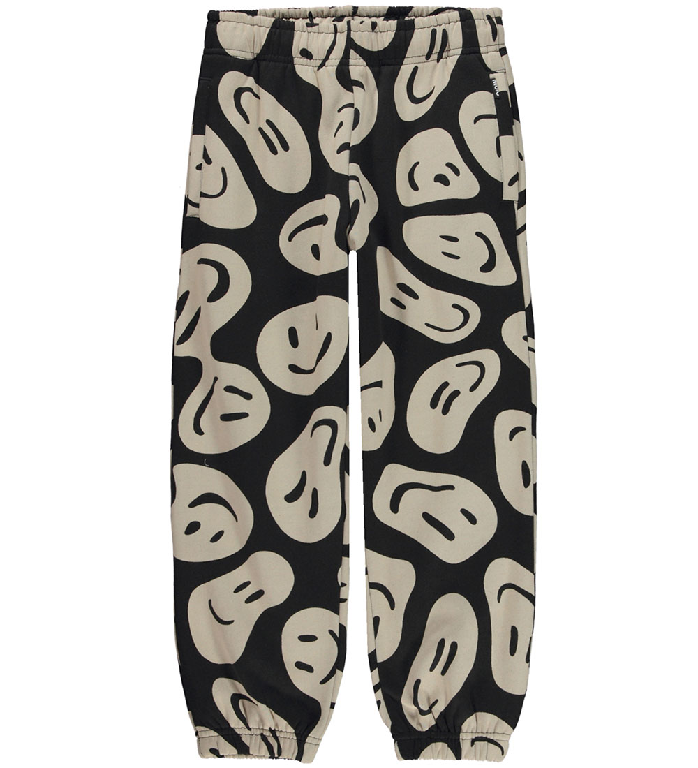 Molo Sweatpants - Adan - Smile on Black