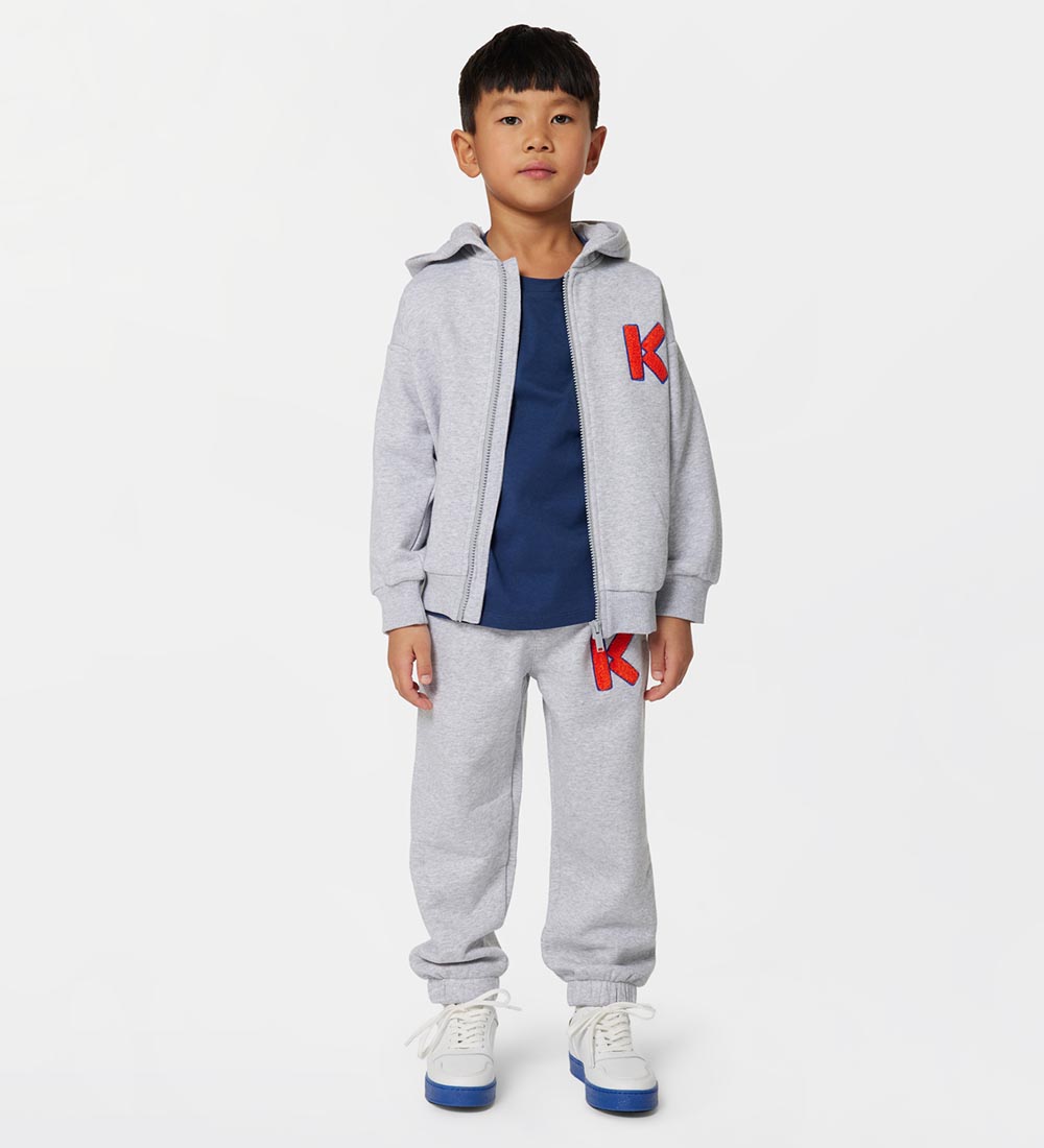 Kenzo Sweatpants - Gråmeleret m. Orange