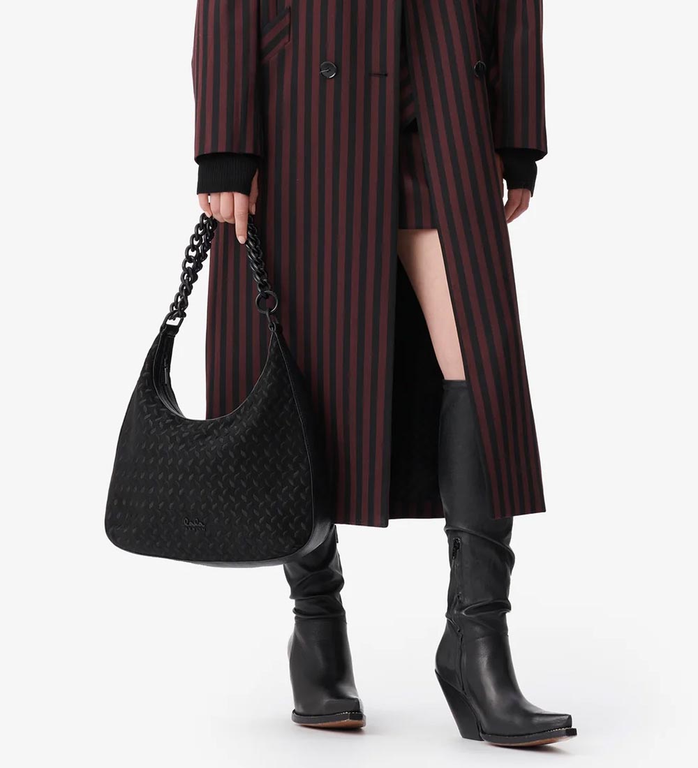 Lala Berlin Skuldertaske - Marta - Heritage Suede Black