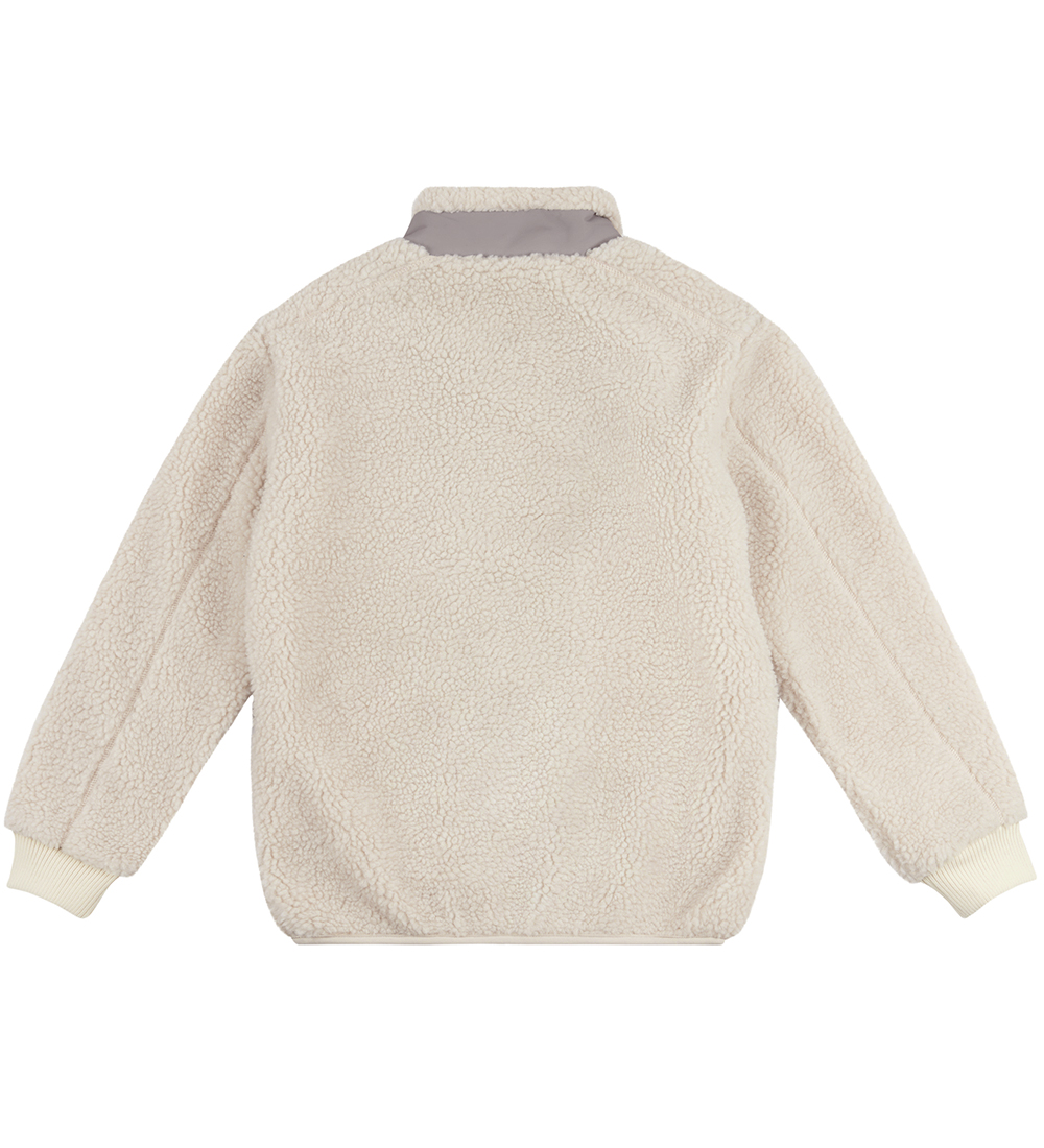 Lyle & Scott Junior Fleecejakke - Plys - Egret