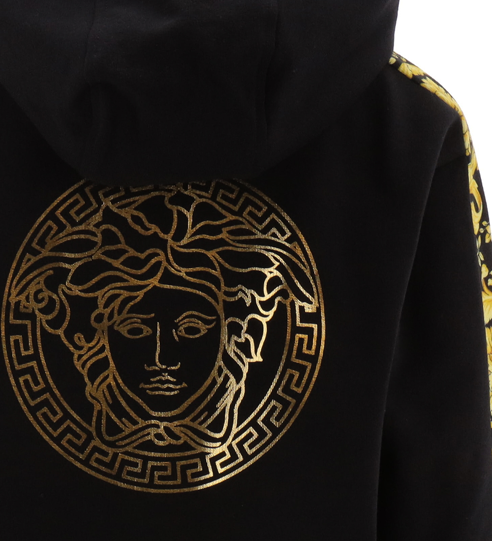 Versace Hættetrøje - Barocco - Sort m. Guld
