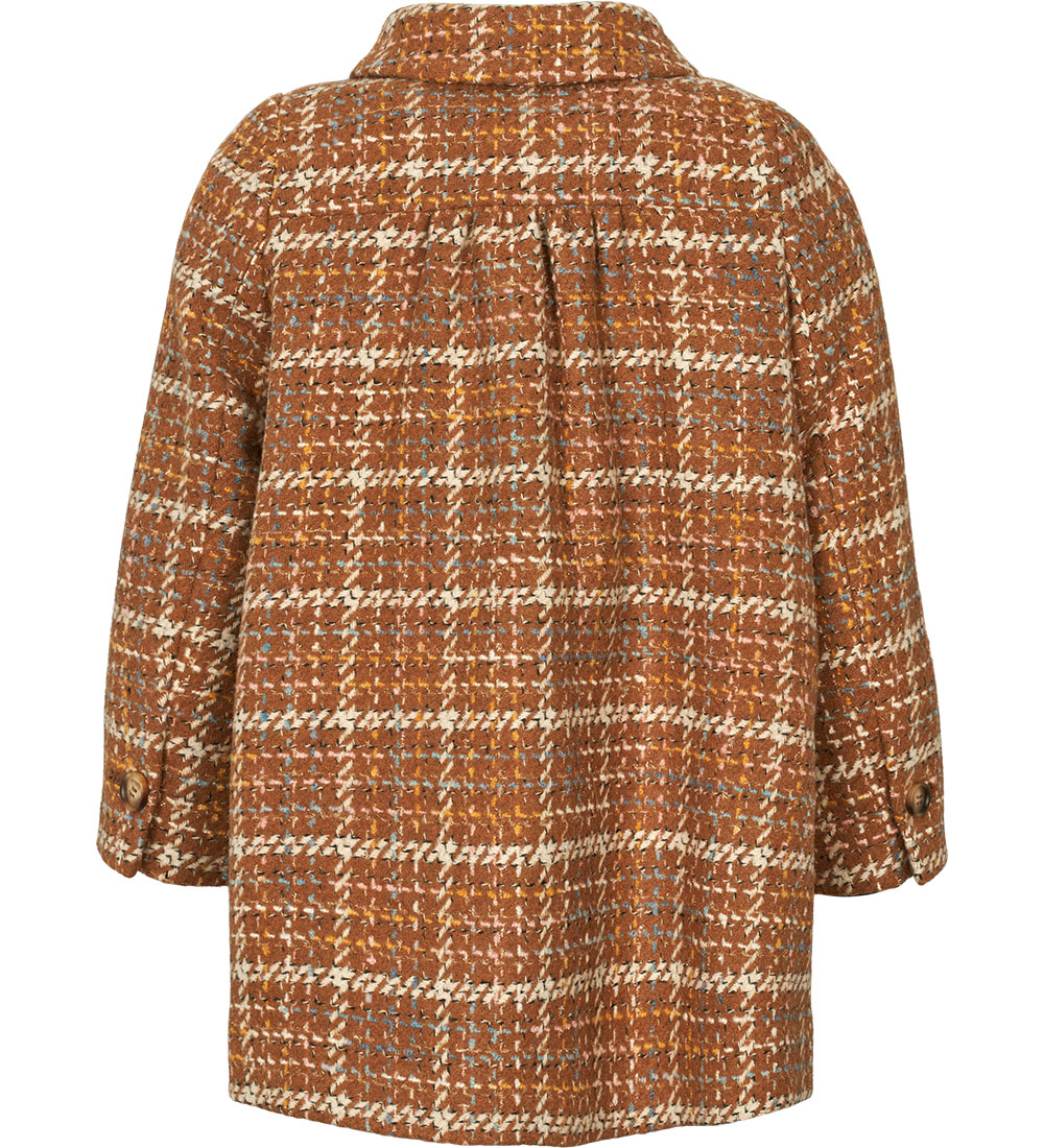 MarMar Frakke - Polyester/Uld - Olive - Caramel Check