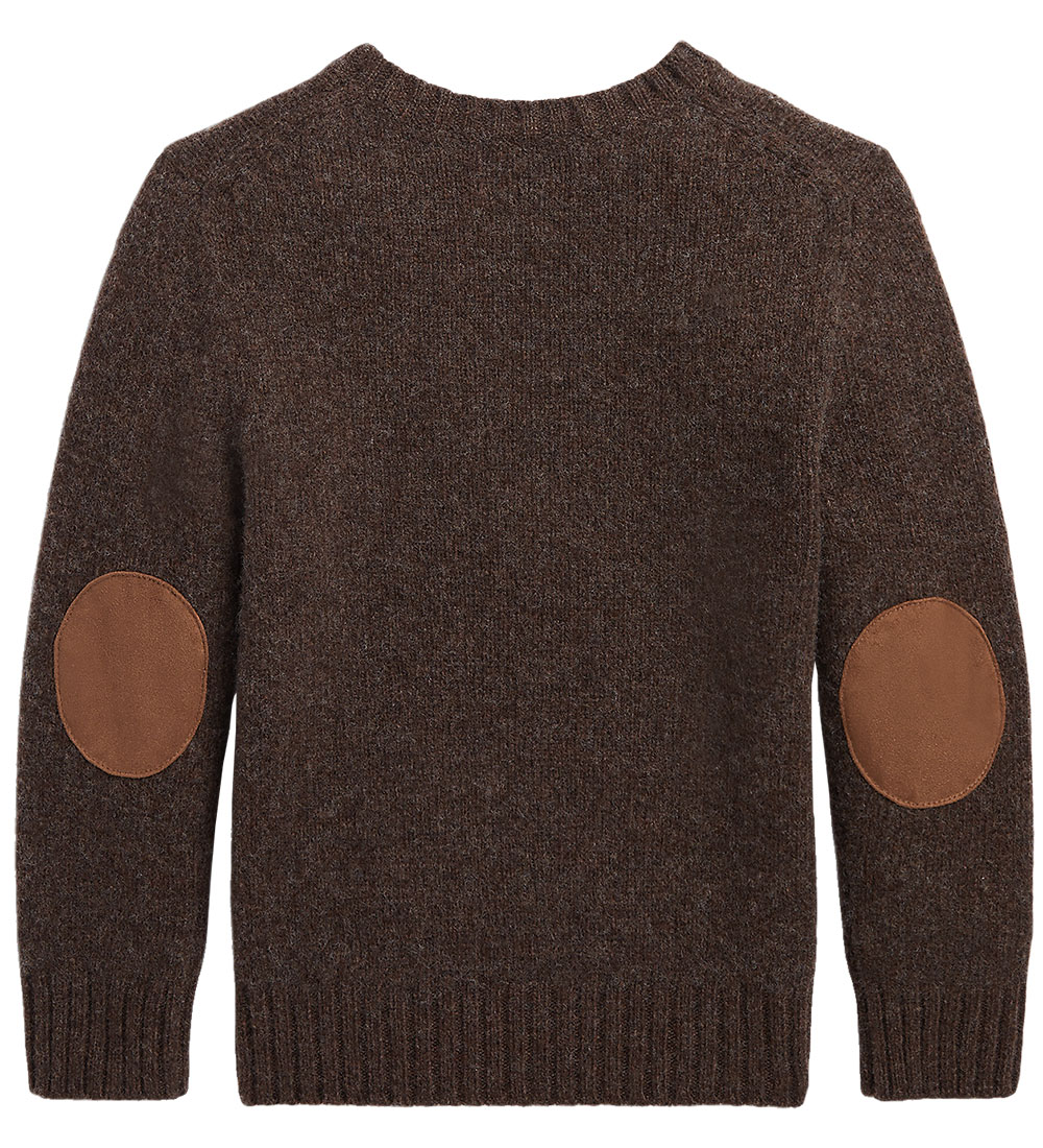 Polo Ralph Lauren Bluse - Uld - Brun m. Lapper