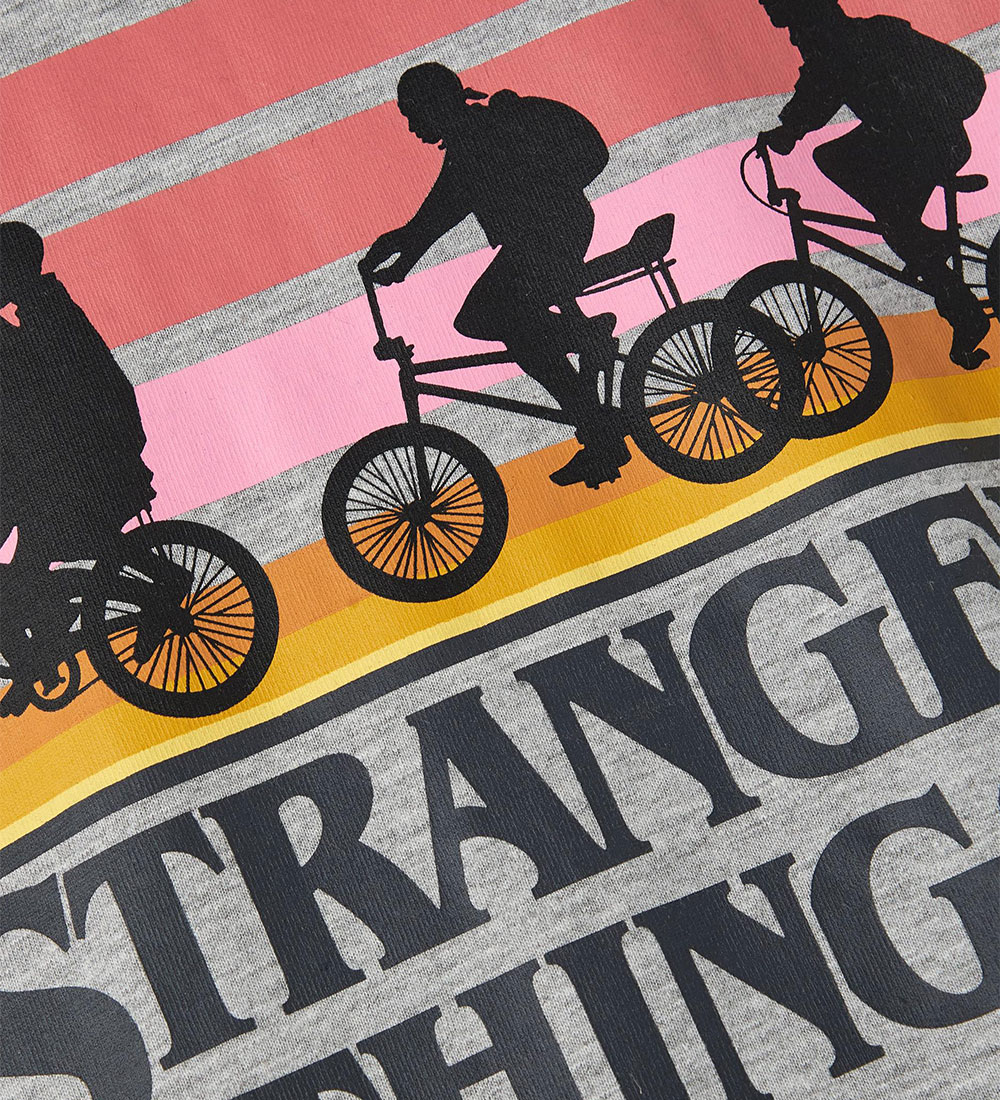 Name It T-shirt - NkfAsina - Stranger Things - Grey Melange