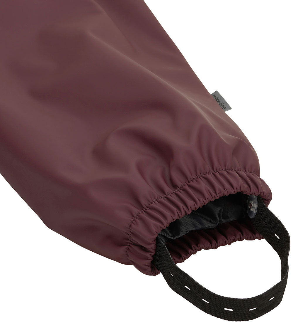 Mikk-Line Regntøj m. Fleece/Seler - PU - Huckleberry