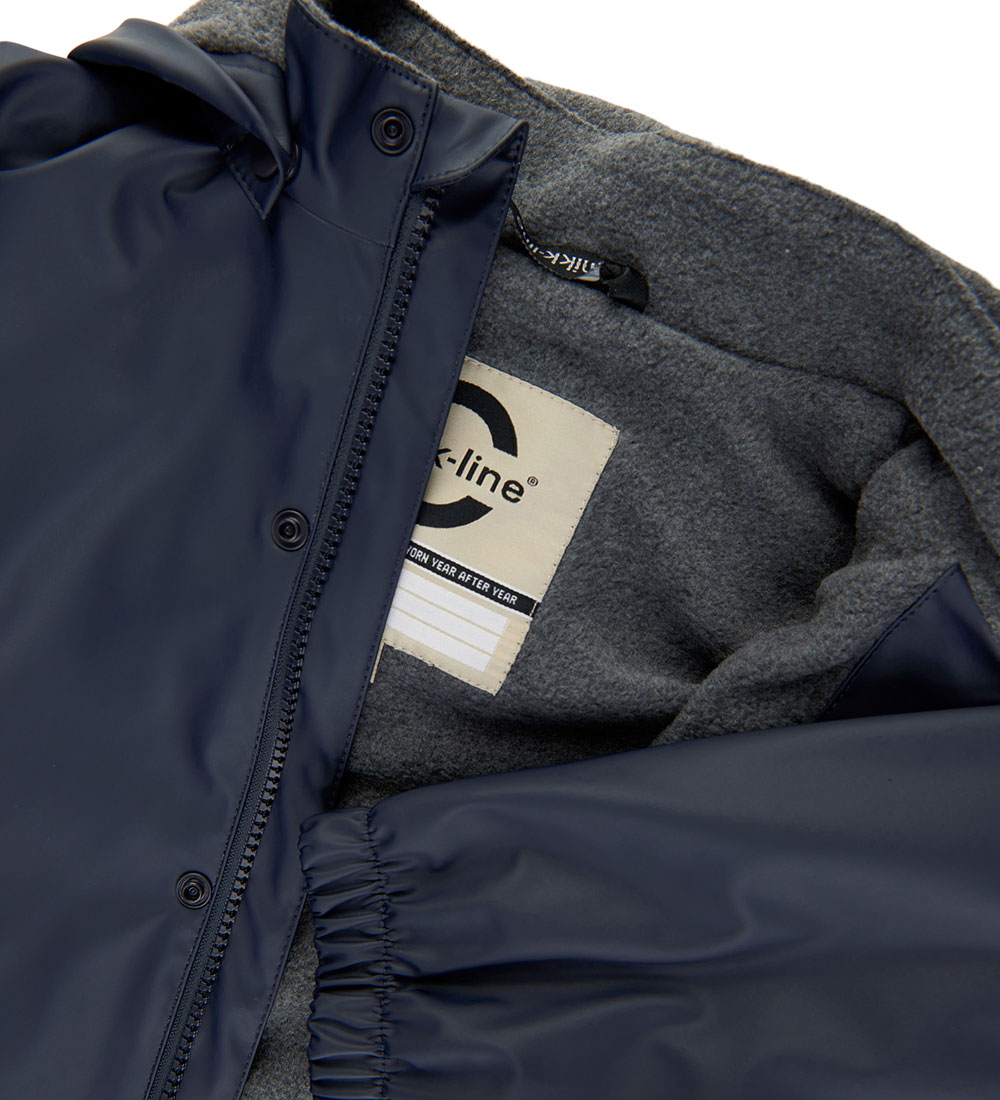 Mikk-Line Regntøj m. Fleece - PU - Blue Nights