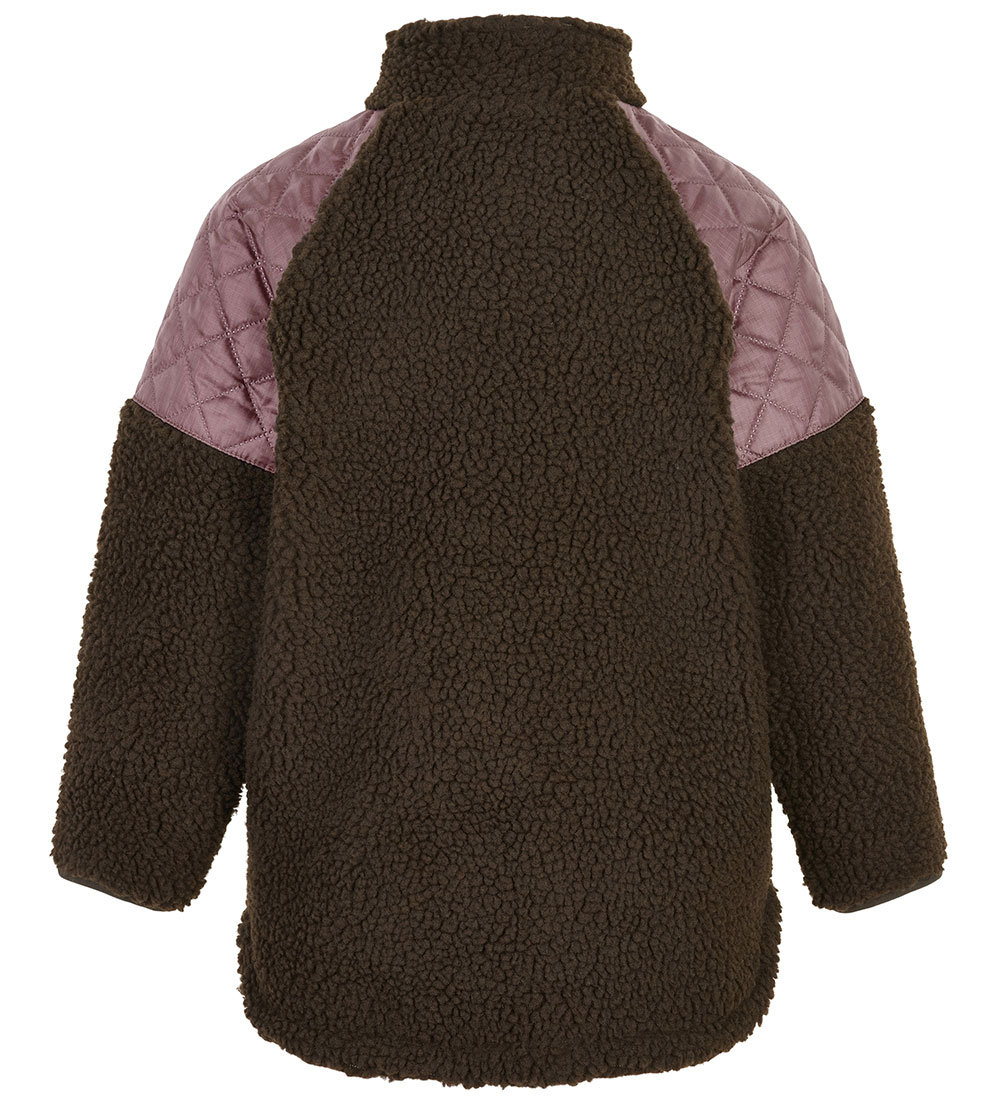 Mikk-Line Fleecejakke - Teddy - Recycled - Burlwood