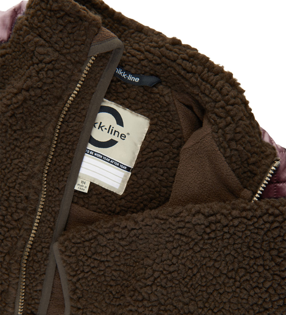 Mikk-Line Fleecejakke - Teddy - Recycled - Burlwood