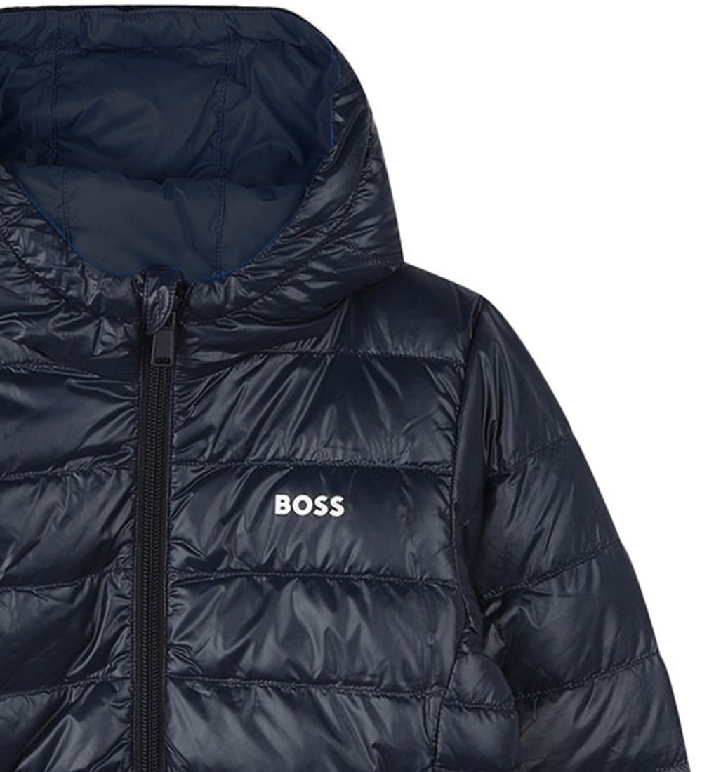 BOSS Dynejakke - EcoMade - Navy