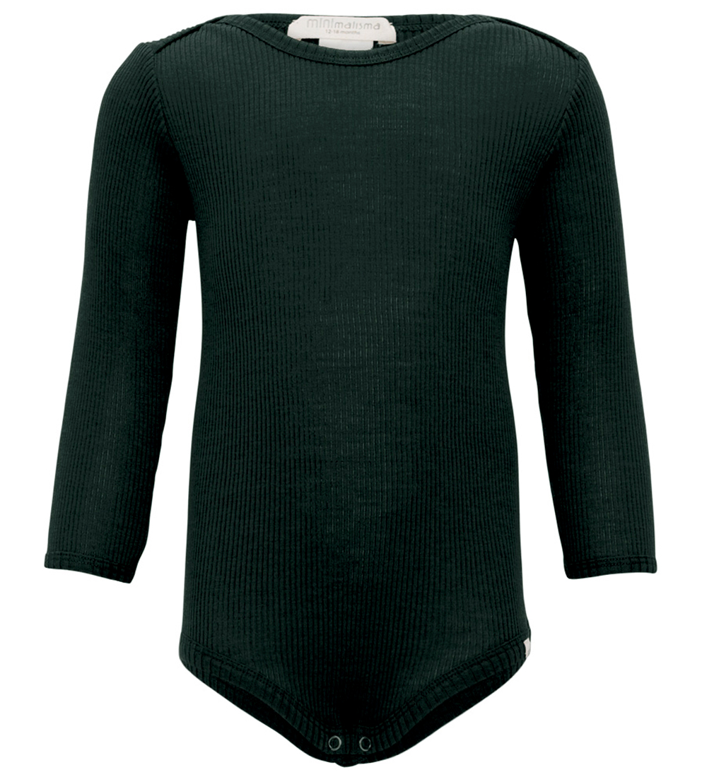 Minimalisma Body l/æ - Rib - Uld - Alaska - Dark Green