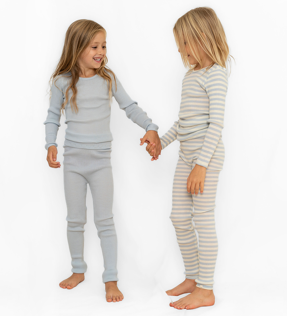 Minimalisma Leggings - Rib - Uld - Arona - Ice Stripes