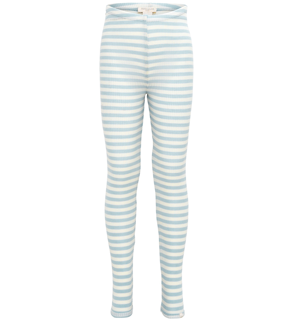 Minimalisma Leggings - Rib - Uld - Arona - Ice Stripes