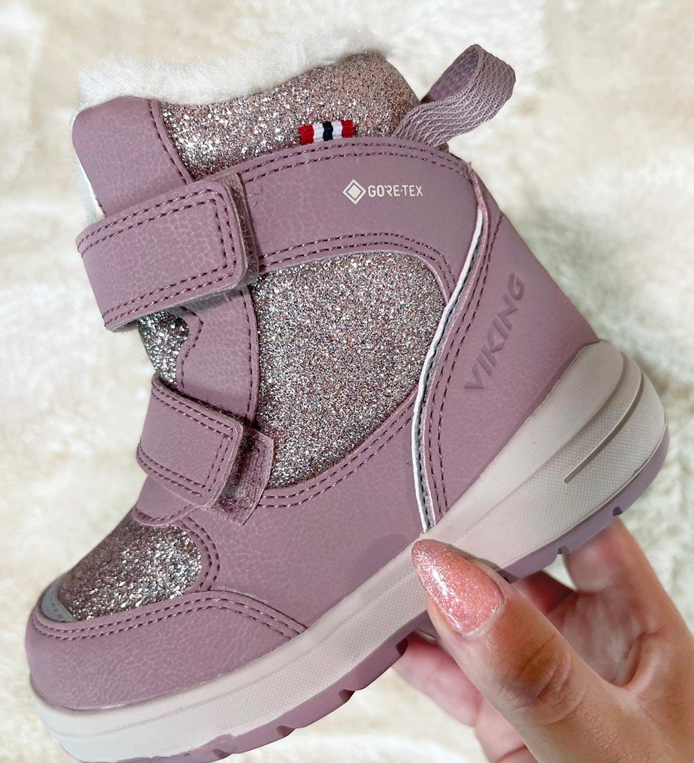 Viking Vinterstøvler - Tex - Spro - Dusty Pink m. Glimmer