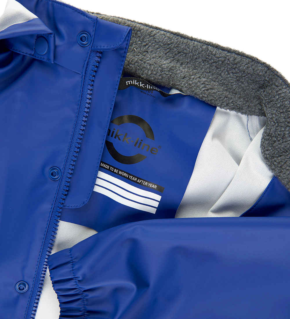 Mikk-Line Regntøj m. Seler - PU - Recycled - Mazarine Blue