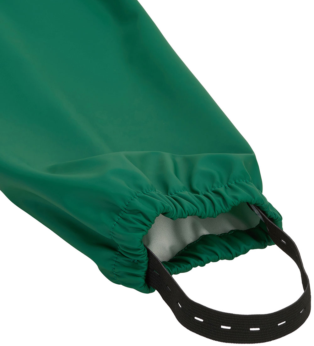 Mikk-Line Regntøj m. Seler - PU - Recycled - Evergreen