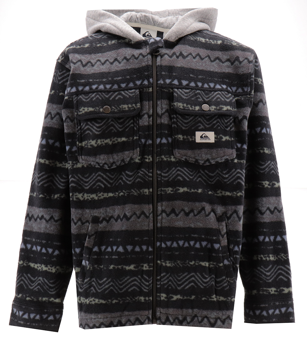 Quiksilver Fleecejakke - Super Swell Youth - Sort/Grøn/Blå