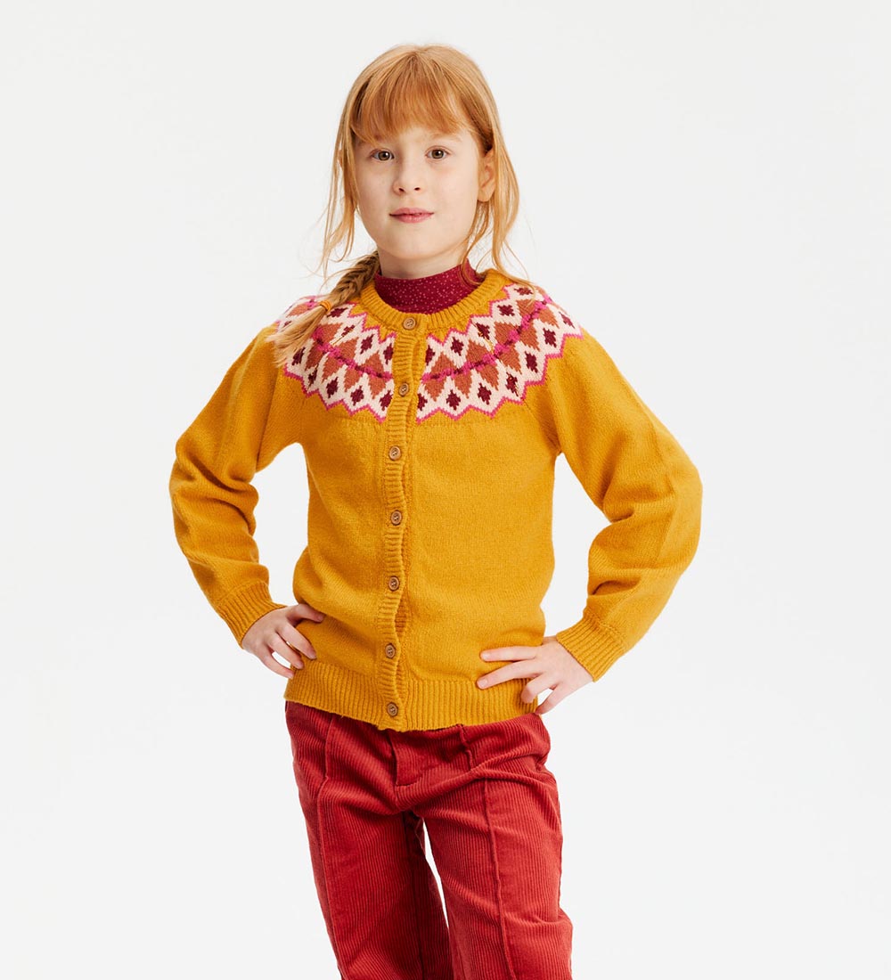 Soft Gallery Cardigan - Strik - SgMira - Old Gold