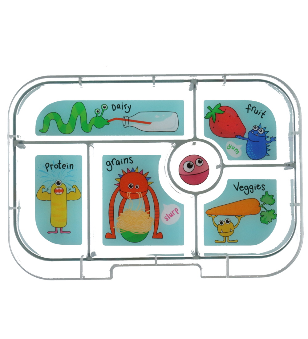 Yumbox Indsatsbakke m. 6 Rum - Original - Funny Monsters