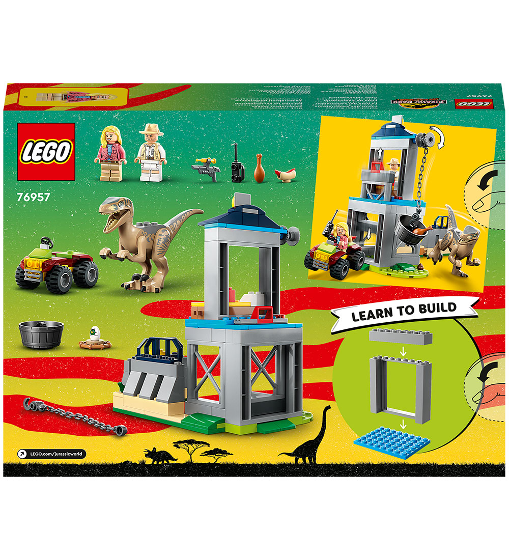 LEGO® Jurassic World - Velociraptor-flugt 76957 - 137 Dele