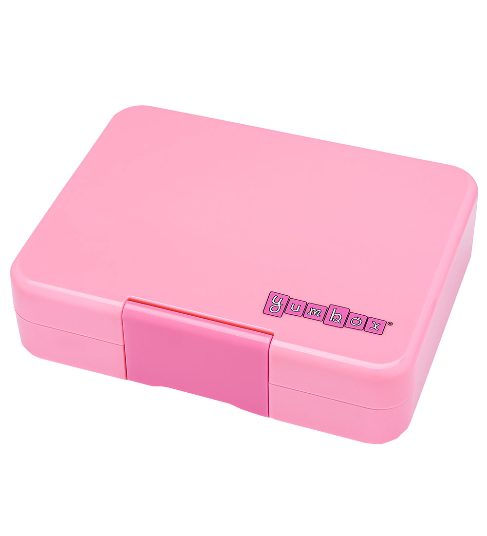 Yumbox Madkasse m. 3 Rum - Bento Snack - Fifi Pink - Rainbow