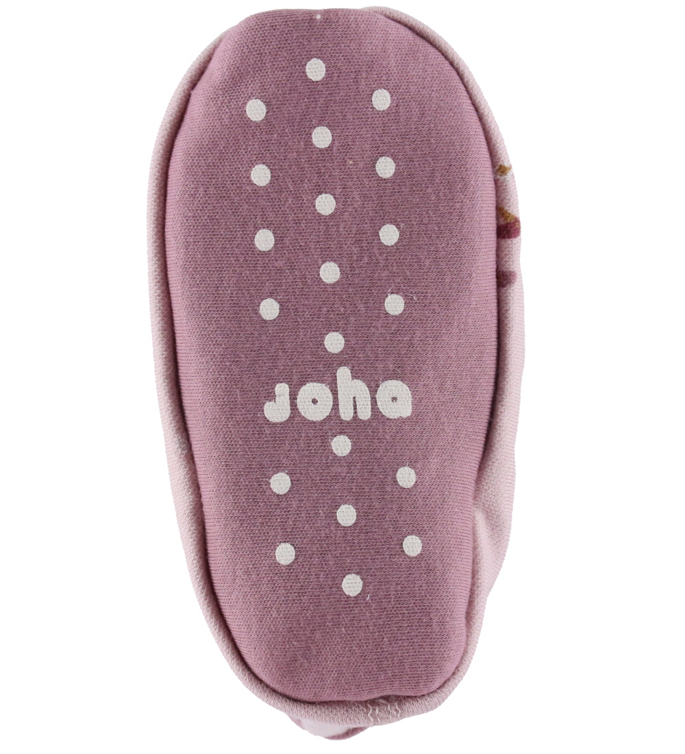 Joha Futter - Uld/Bomuld - Light Bordeaux m. Gæs