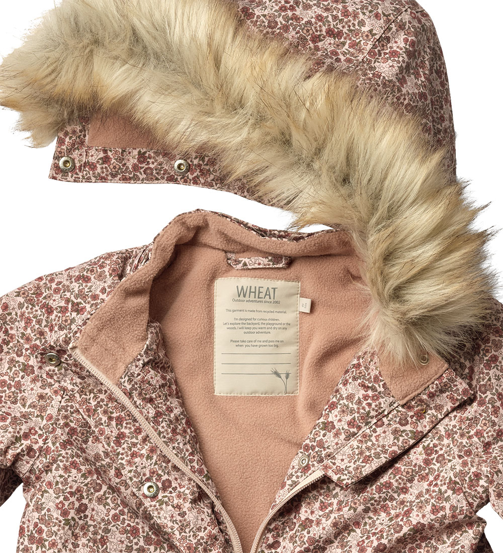 Wheat Vinterjakke - Mathilde Tech - Rose Dust Flowers