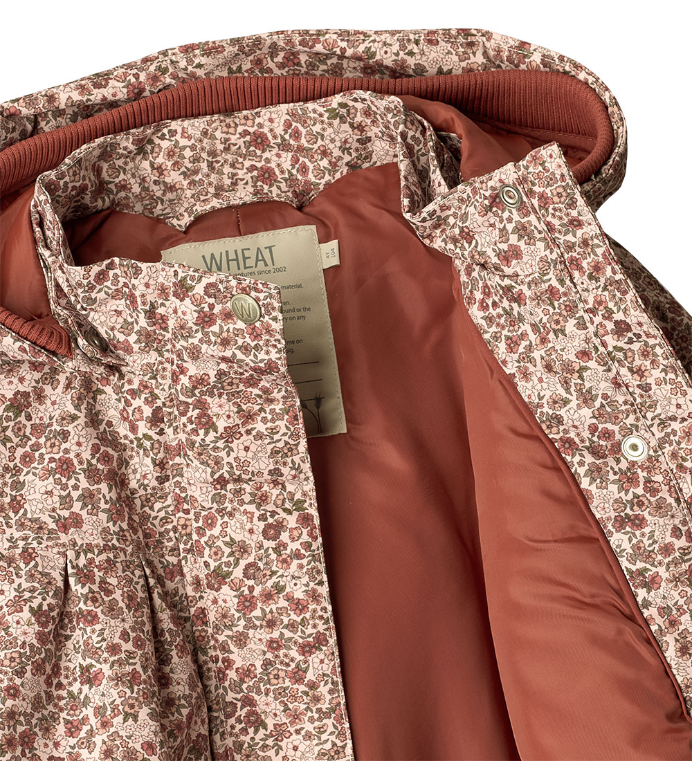 Wheat Vinterjakke - Mimmi Tech - Rose Dust Flowers
