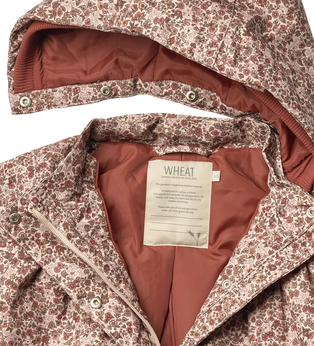 Wheat Vinterjakke - Mimmi Tech - Rose Dust Flowers