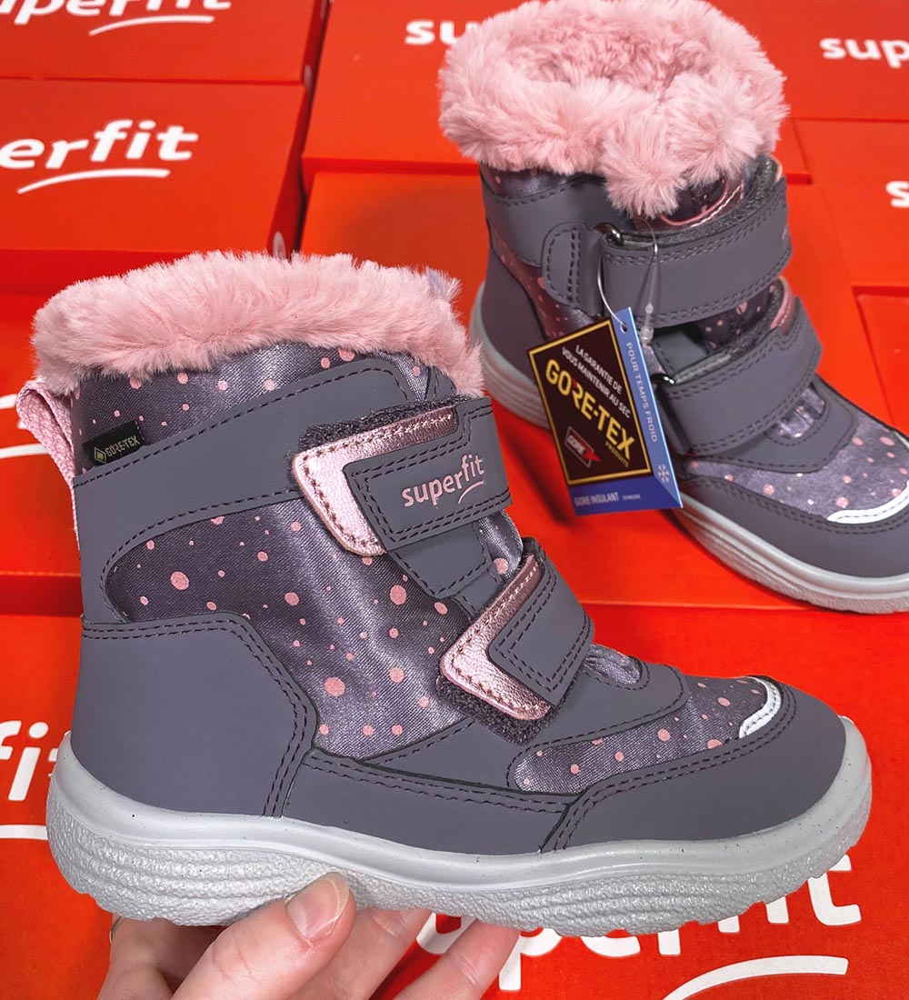 Superfit Vinterstøvler - Crystal - Gore-Tex - Lilla/Rose