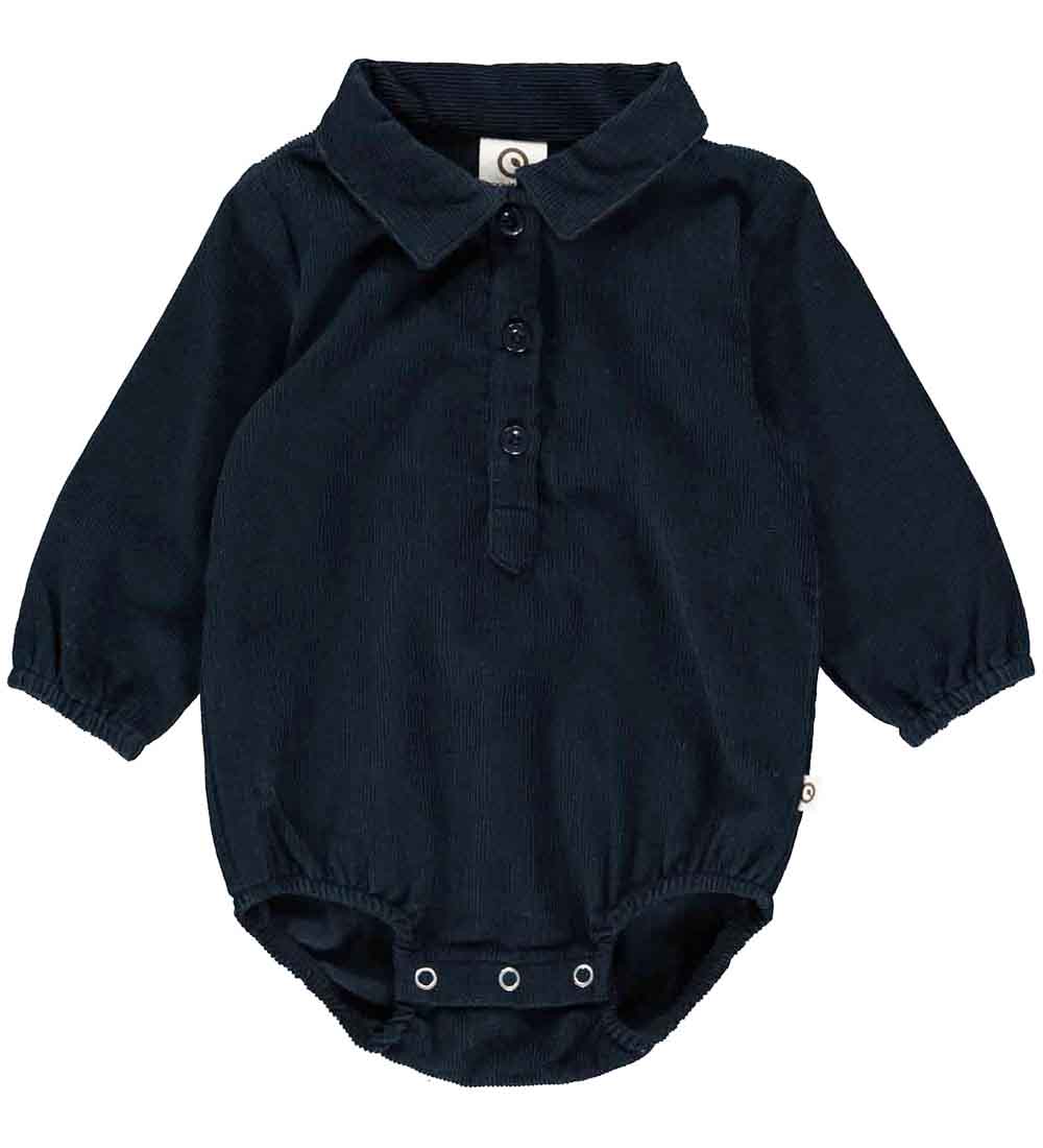 Müsli Skjortebody l/æ - Fløjl - Night Blue