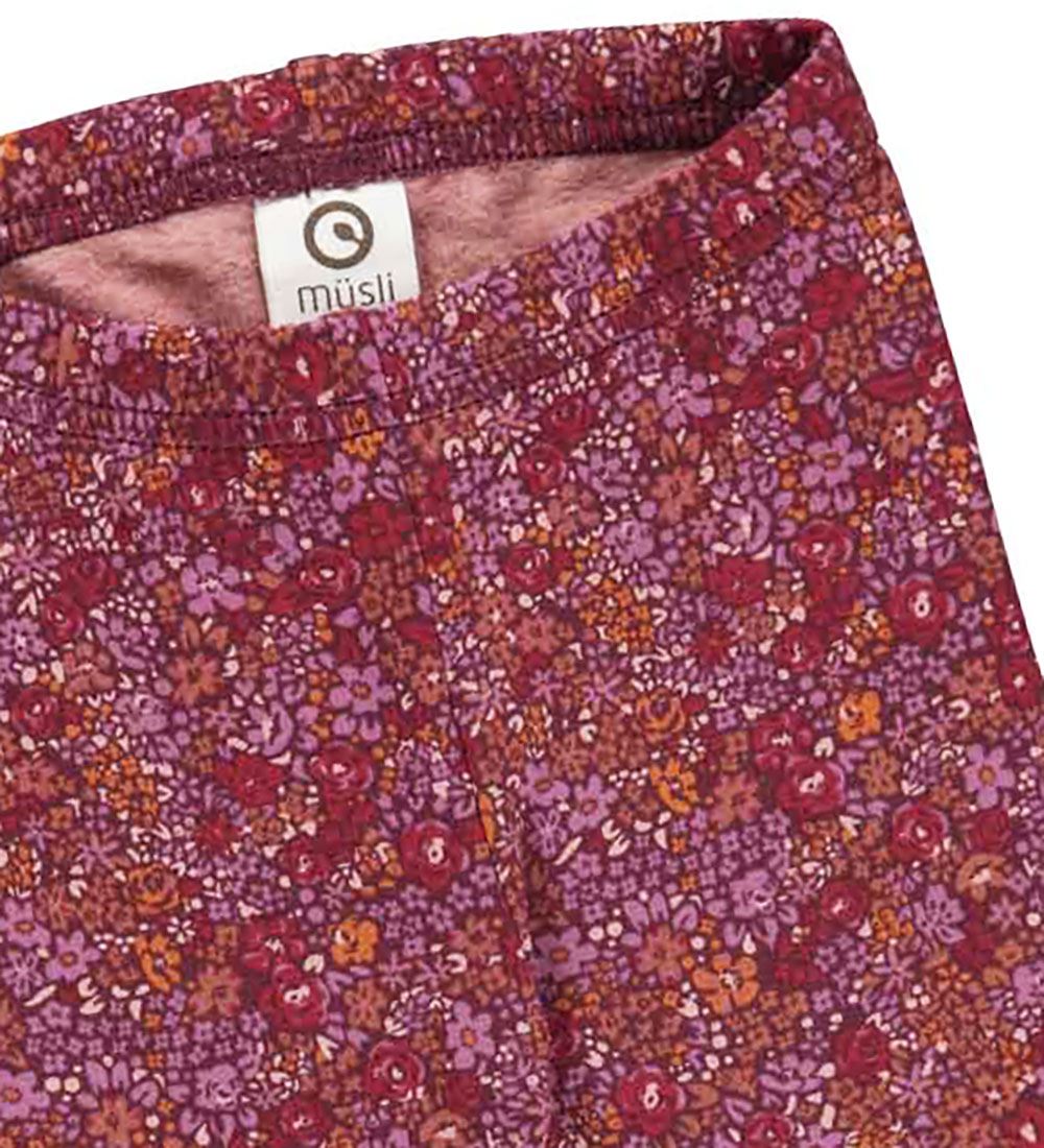 Müsli Leggings - Petit Blossom - Fig/Boysenberry/Berry Red
