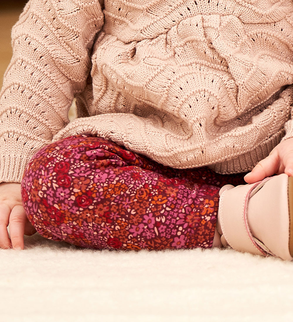 Müsli Leggings - Petit Blossom - Fig/Boysenberry/Berry Red