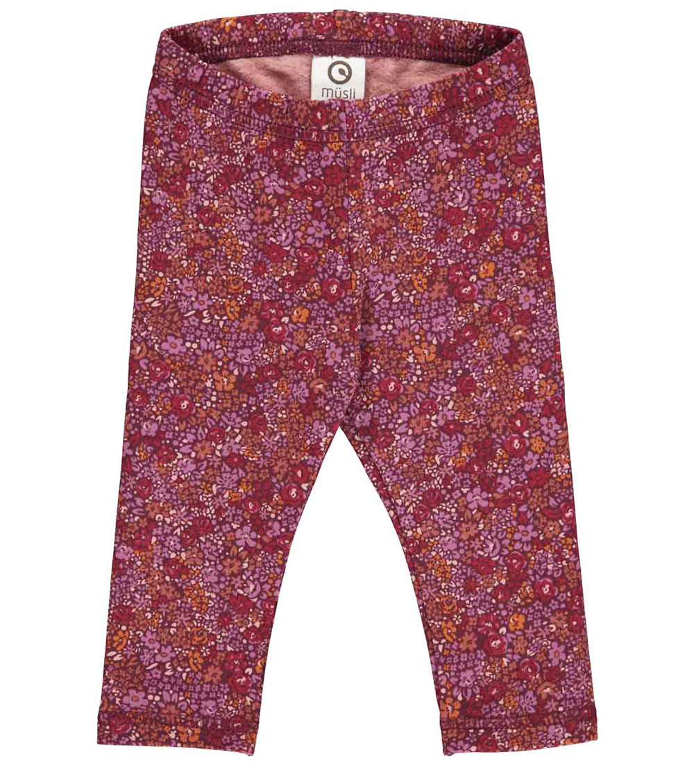 Müsli Leggings - Petit Blossom - Fig/Boysenberry/Berry Red