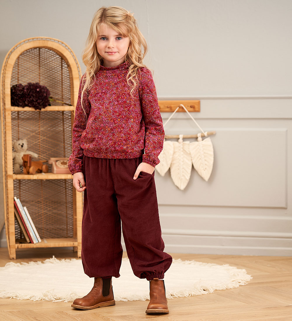 Müsli Sweatshirt - Petit Blossom - Fig/Boysenberry/Berry Red