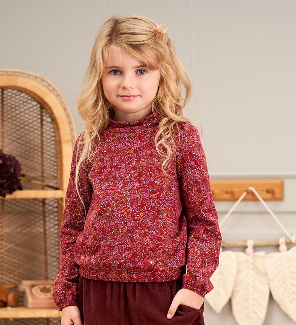 Müsli Sweatshirt - Petit Blossom - Fig/Boysenberry/Berry Red